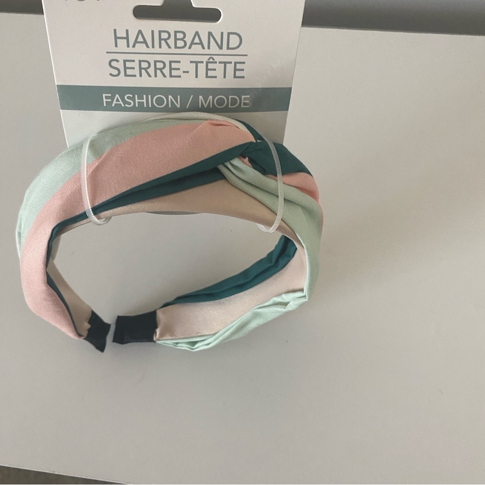 Pink and Green Head Band Hair Accessory - Picture 2 of 5